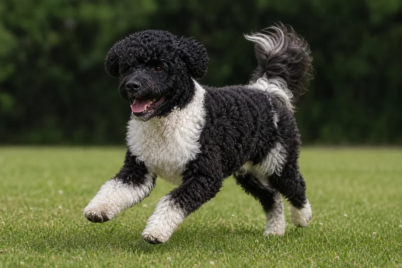 Portuguese Water Dog — running