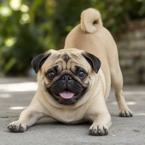 Pug — playful