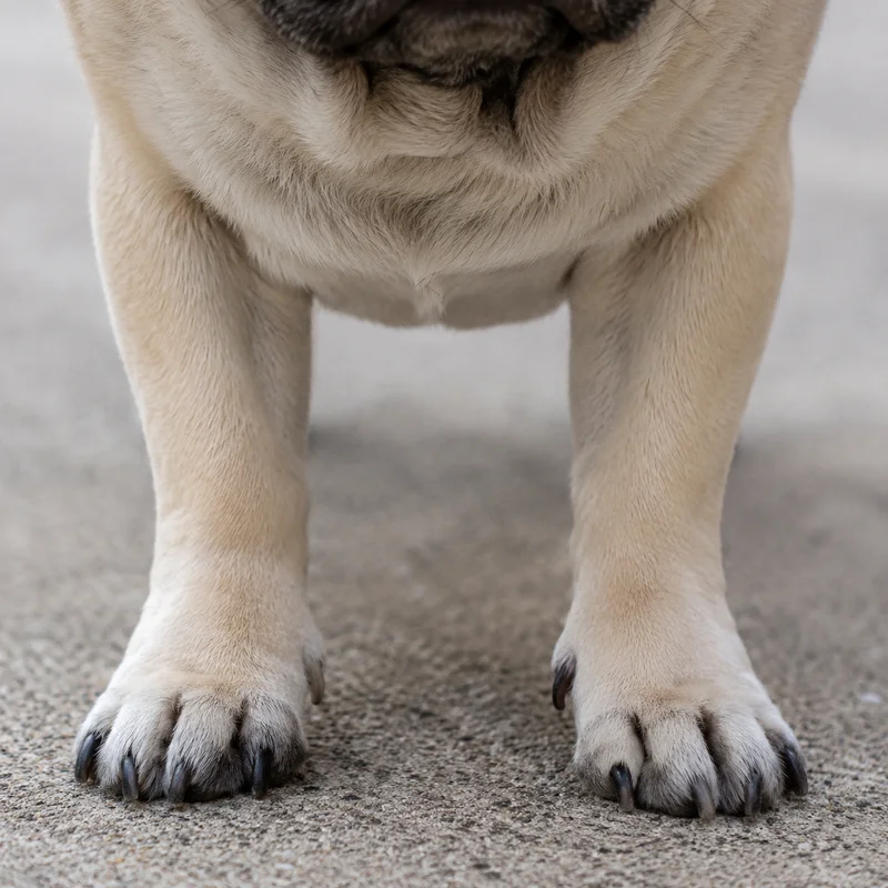 Pug — paws