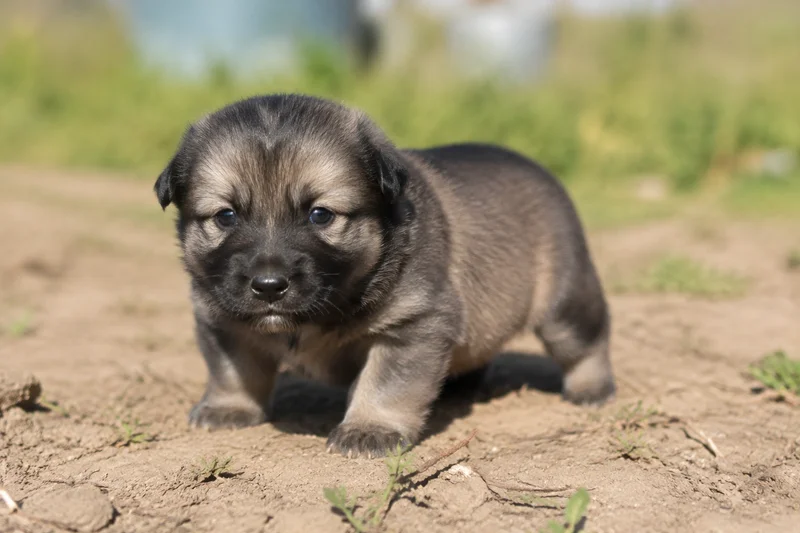 Romanian Shepherd Dogs — young puppy (~1 mo)