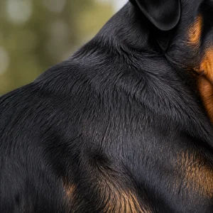 Rottweiler — coat texture