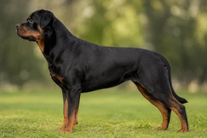 Rottweiler — Black and Mahogany coat