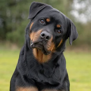 Rottweiler — alert