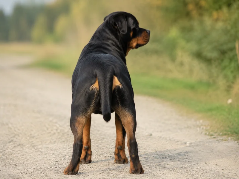Rottweiler — rear