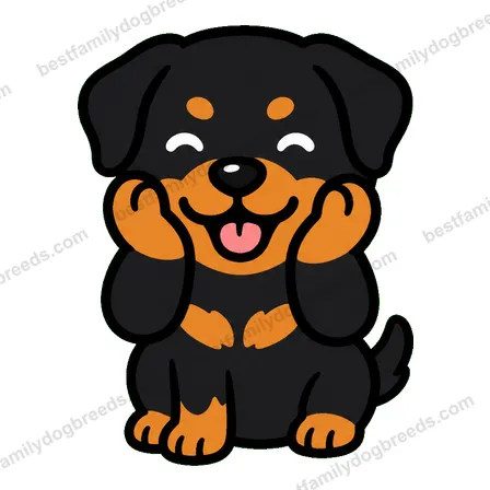Rottweiler dog meme sticker preview