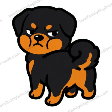 Rottweiler dog meme sticker preview