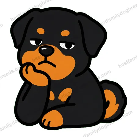 Rottweiler bored dog meme sticker preview