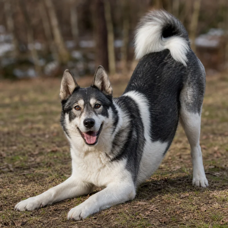 Russian-European Laika — playful
