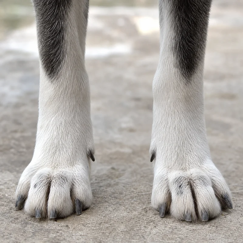 Russian-European Laika — paws