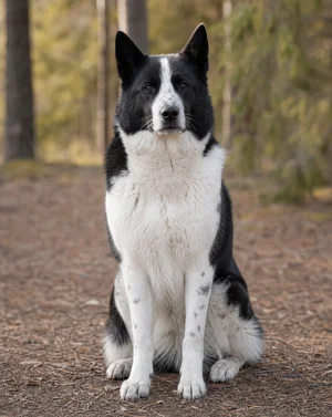 Russian-European Laika — sitting