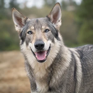 Saarloos Wolfdog — happy