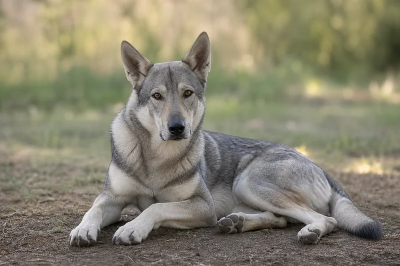 Saarloos Wolfdog — lying down