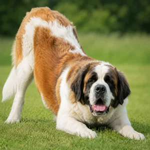 Saint Bernard — playful