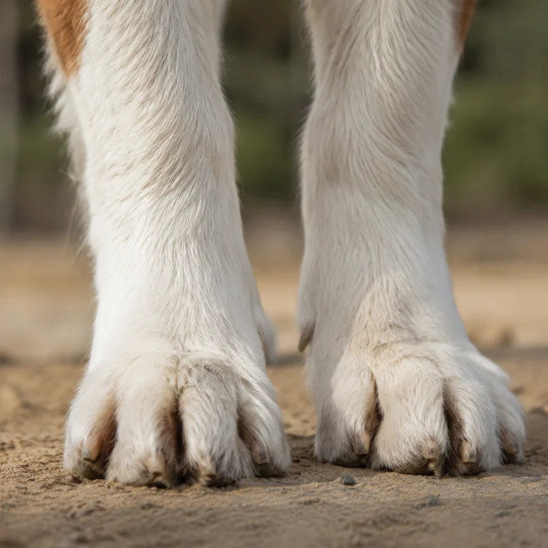 Saint Bernard — paws