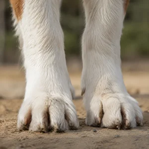 Saint Bernard — paws