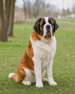 Saint Bernard — sitting