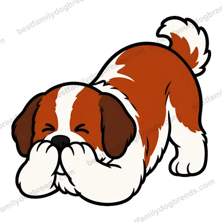 Saint Bernard cute dog meme sticker