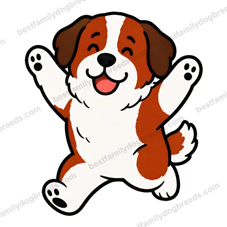 Saint Bernard dog meme sticker preview