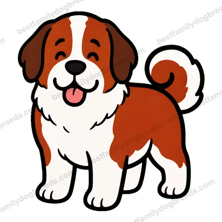 Saint Bernard smiling dog meme sticker