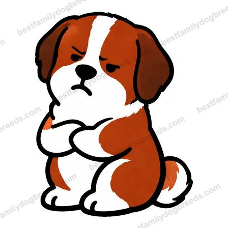 Saint Bernard sad dog meme sticker