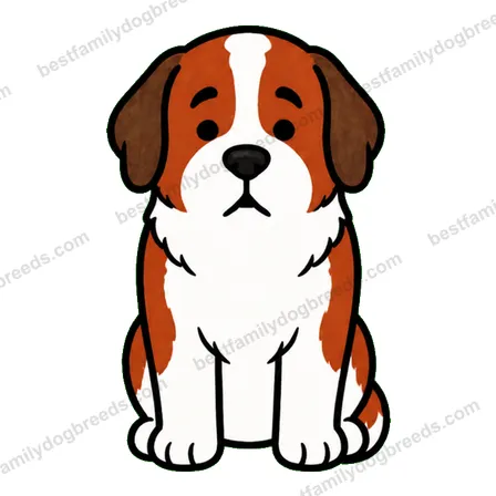 Saint Bernard dog staring meme sticker