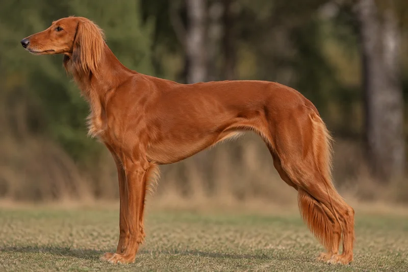 Saluki — Red coat