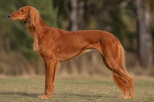 Saluki — Red coat