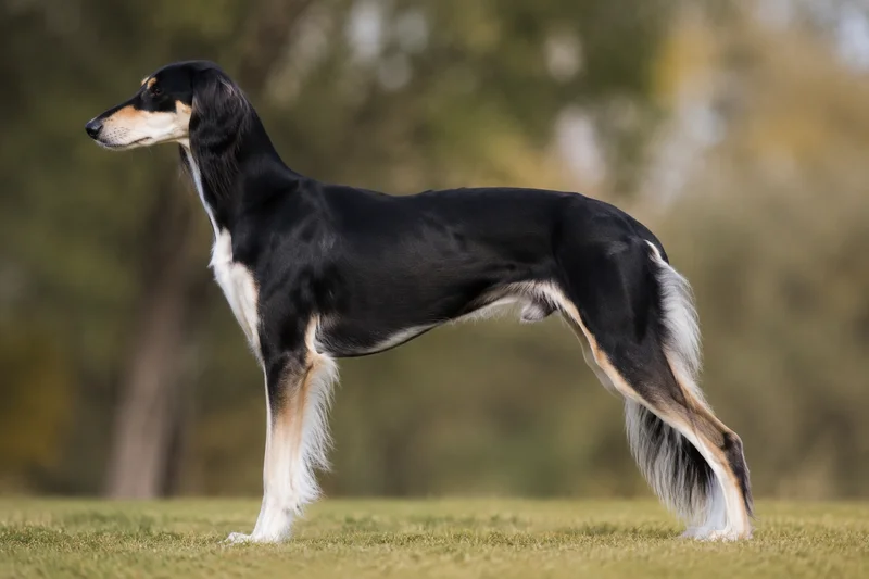 Saluki — Tricolor coat