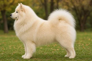 Samoyed — cream coat