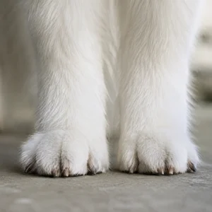Samoyed — paws