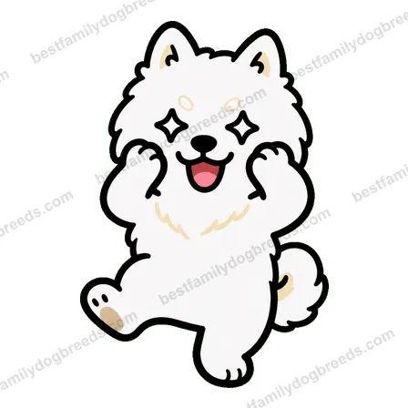 Samoyed dog meme sticker preview