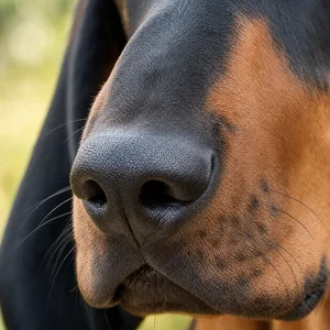Schillerstövare — nose