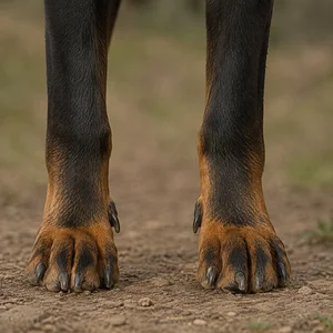 Schillerstövare — paws