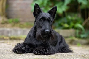 Scottish Terrier — lying down