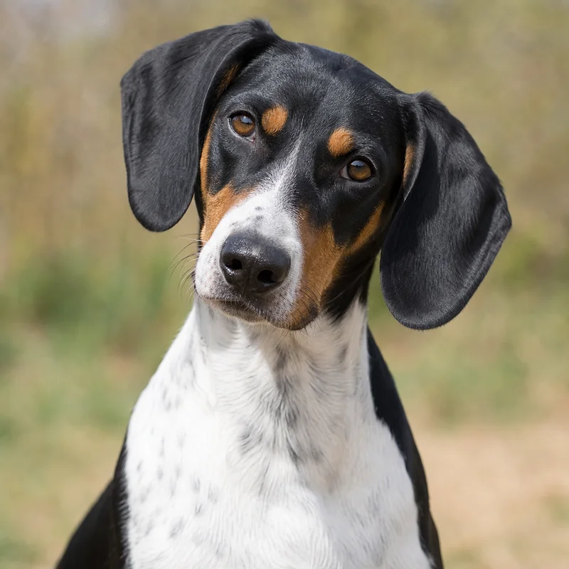 Serbian Tricolored Hound — alert