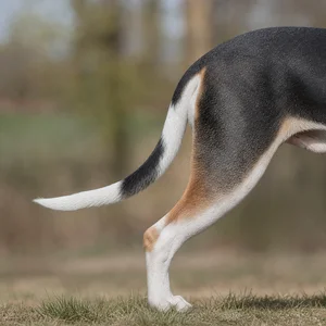 Serbian Tricolored Hound — tail