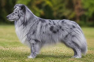 Shetland Sheepdog — blue merle coat