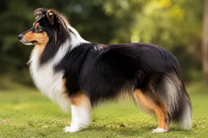 Shetland Sheepdog — tri-color coat