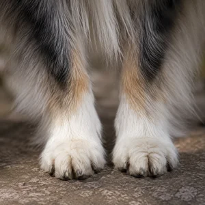 Shetland Sheepdog — paws