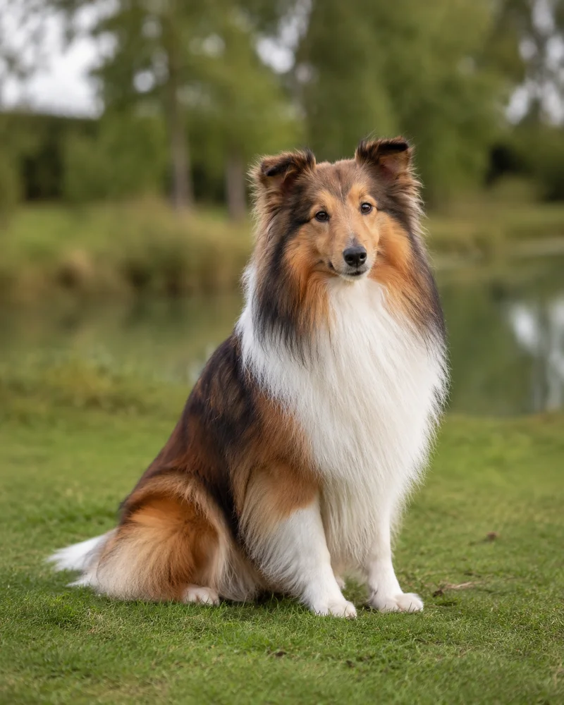 Shetland Sheepdog — sitting