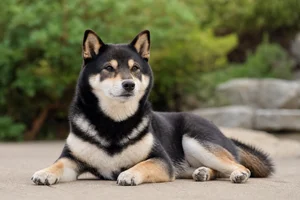 Shiba Inu — lying down