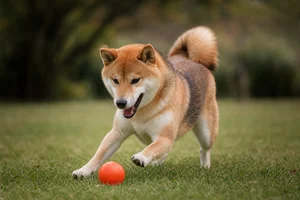 Shiba Inu — playing