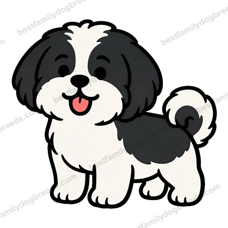 Shih Tzu smiling dog meme sticker