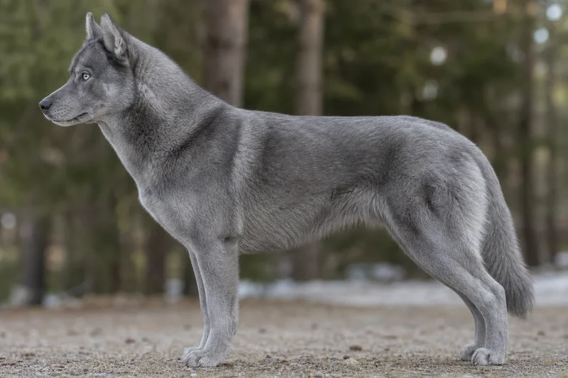 Siberian Husky — gray coat