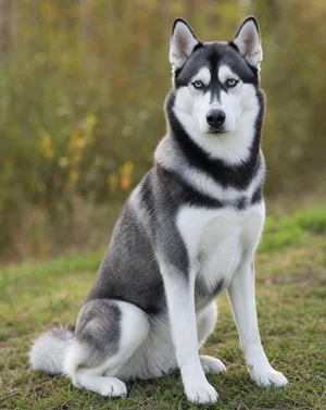 Siberian Husky — sitting