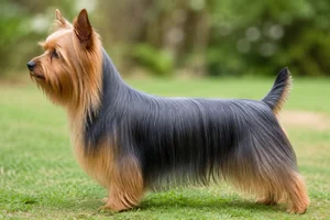 Silky Terrier — Blue and tan coat
