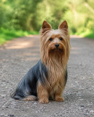 Silky Terrier — sitting