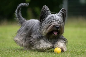 Skye Terrier — playing