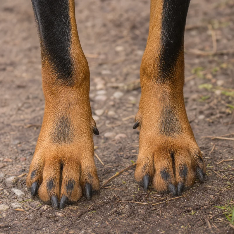 Slovensky Kopov — paws
