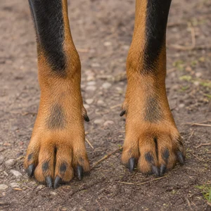 Slovensky Kopov — paws